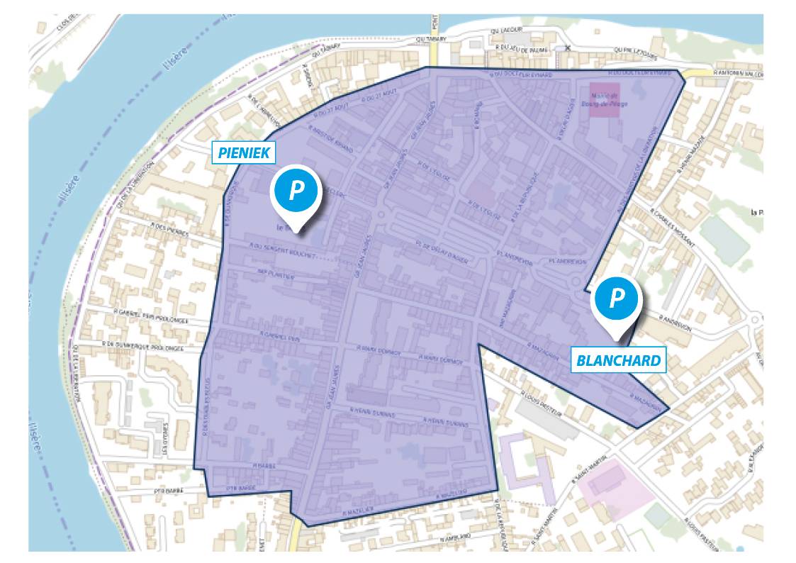 Stationnement : zone bleue au Centre Bourg - Ville de Vif